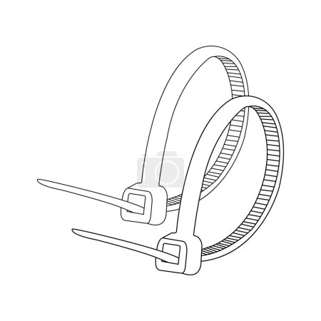 lien de câble icône vectoriel illustration symbole conception