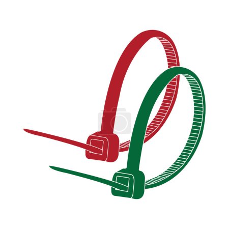 Kabelbinder Symbol Vektor Illustration Symbol Design