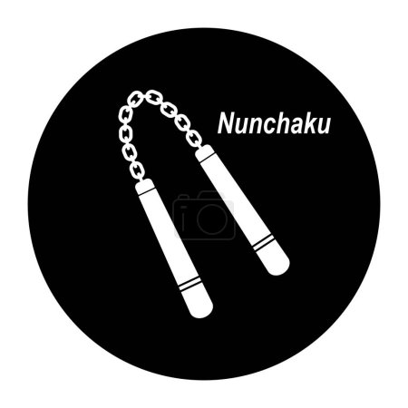 Ilustración de Nunchaku icono vector ilustración símbolo diseño - Imagen libre de derechos