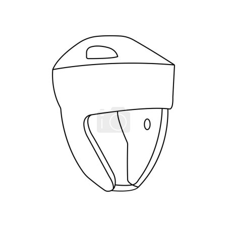 Illustration for Kickboxing helmet icon vector illustration design - Royalty Free Image