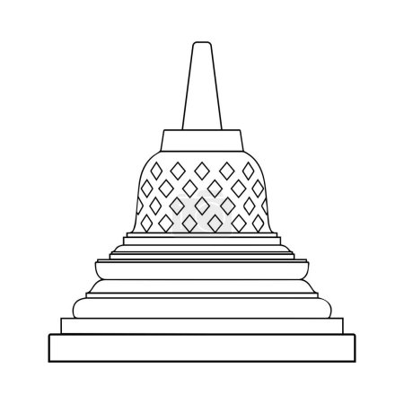 Illustration for Temple icon vector illustration simple design - Royalty Free Image