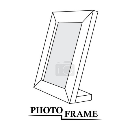 Ilustración de Foto marco icono diseño vector ilustración - Imagen libre de derechos