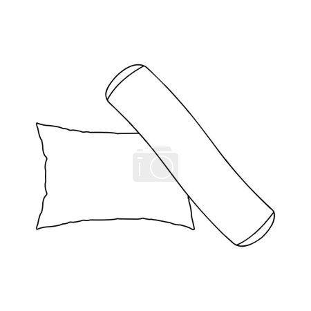 oreiller icône vectoriel illustration conception simple