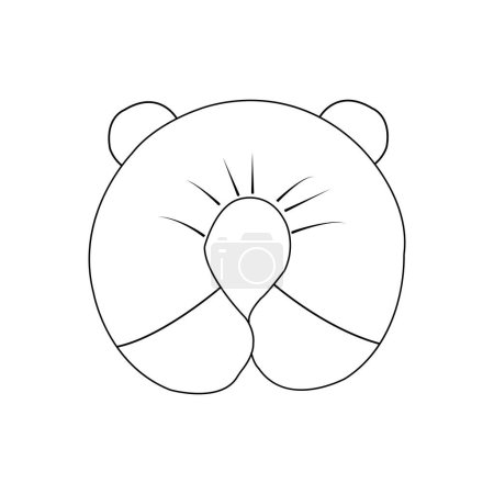 cuello almohada icono diseño vector ilustración 