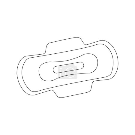 Illustration for Sanitary pad icon vector illustration symbol design - Royalty Free Image