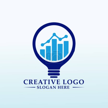 Ilustración de Asesor financiero necesita un logotipo limpio y potente - Imagen libre de derechos