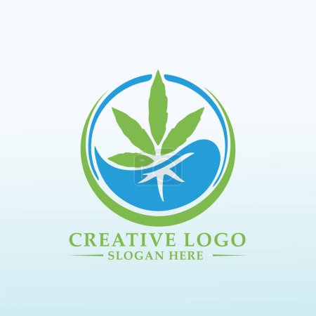 Illustration for Premium Quality Indoor Cannabis Grow Logo - Royalty Free Image