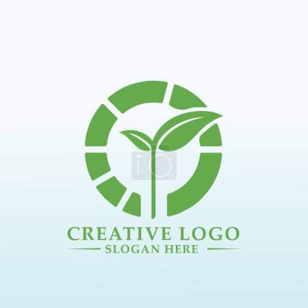 Illustration for Design for plant growth stimulants logo - Royalty Free Image