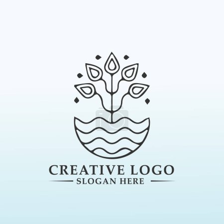 Illustration for Logo for modern current retail brand - Royalty Free Image