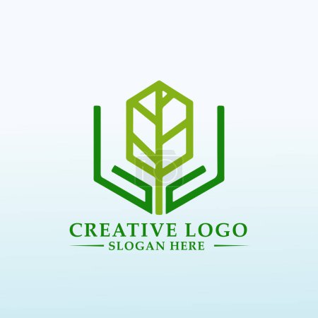 Illustration for Logo for training center for bio dynamic agriculture - Royalty Free Image
