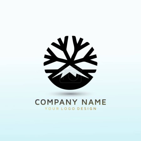 Illustration for Adventures especially mountaineering logo design - Royalty Free Image