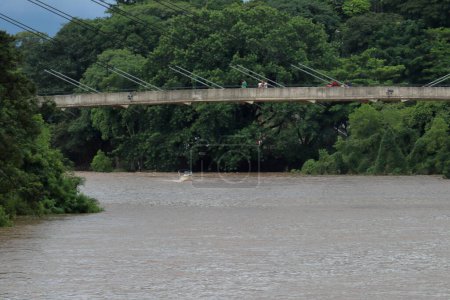 Foto de Piracicaba city Brazil, bridge over Rio Piracicaba. High quality photo - Imagen libre de derechos