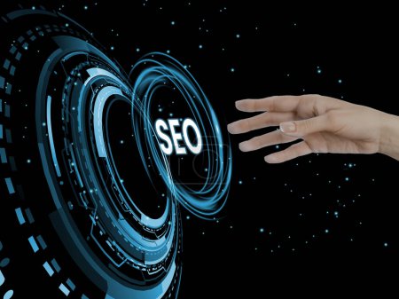 SEO search engine optimization, online branding and link building concept