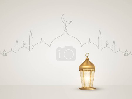 heureux ramadan heureux eid ramadan invitation islamic lune croissant de ramadan et ramadan kareem photo