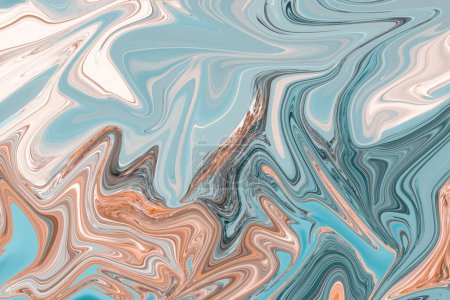 Photo for Abstract liquify, water color abstract painting, abstract background and marble waves concept. - Royalty Free Image