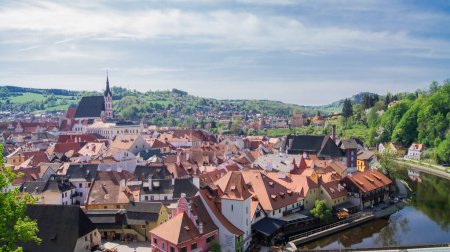 Photo for Cesky Krumlov is a town in the South Bohemian Region of the Czech Republic. - Royalty Free Image