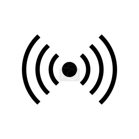 Illustration for Wifi icon vector illustration - Royalty Free Image
