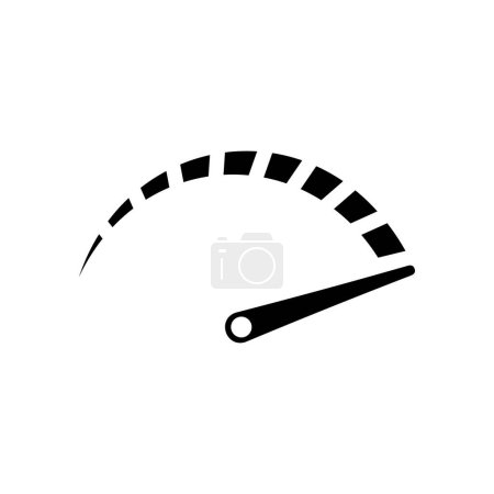 Illustration for Speedometer icon. vector illustration - Royalty Free Image