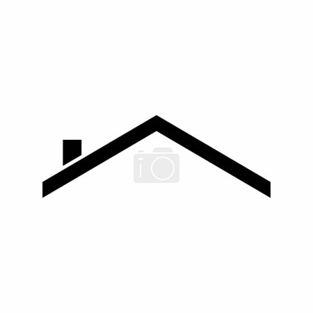 Illustration pour Icône de toit illustration vectorielle - image libre de droit