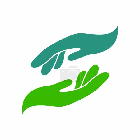 Illustration for Hand care icon vector illustration - Royalty Free Image