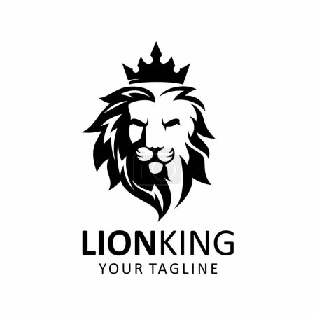Illustration for Lion head logo design vector template - Royalty Free Image