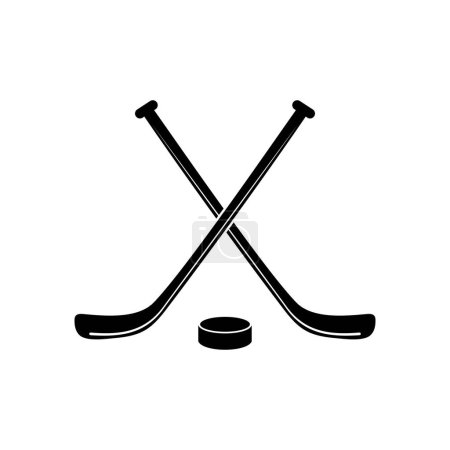 Ilustración de Icono de hockey vector ilustración - Imagen libre de derechos