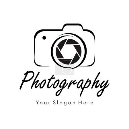 Illustration for Camera logo design vector template - Royalty Free Image