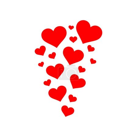 Ilustración de Día de San Valentín, corazón, amor, San Valentín, día de fiesta, boda, cumpleaños, fiesta, romántico - Imagen libre de derechos