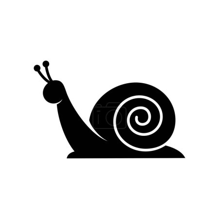 Téléchargez les illustrations : Illustration vectorielle d'icône d'escargot - en licence libre de droit
