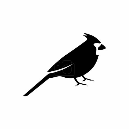 Illustration for Cardinal bird vector logo - Royalty Free Image