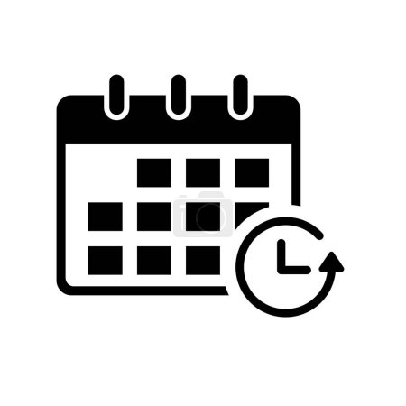 Icono del calendario. Ilustración simple del icono de vector de calendario para web
