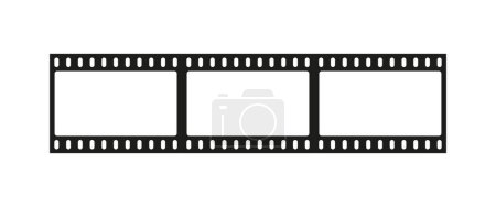 Illustration for Cinematic film roll or reel used for capturing and projecting movies. Cinematic film, film roll, film reel, movie projection. - Royalty Free Image