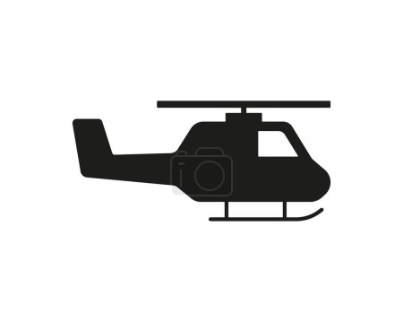Illustration for Soar through the skies with this incredible helicopter illustration. With its intricate details and realistic depiction, this vector artwork captures the thrill and excitement of helicopter. - Royalty Free Image