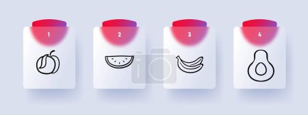 Illustration for Vegetables Icon. Freshness, nutrition, health, organic, greenery, garden natural plant-based Vector line icon for Business - Royalty Free Image