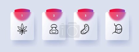 Illustration for AIDS Icon. Awareness, prevention, education, healthcare, support stigma testing Vector line icon for Business - Royalty Free Image