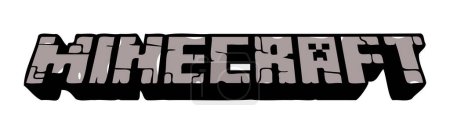 Ilustración de Logo vectorial del videojuego Minecraft. Aplicación de vapor. Mojang Studios, Xbox Game Studios, Telltale, Sony Interactive Entertainment. Género Moba. Editorial - Imagen libre de derechos