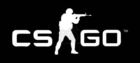 Illustration for Counter strike CS.GO Shooting game Cs.go1.6, global offensive, cs2. Vector logo of the video game. Steam application. Valve corporation. Shooter genre. Editorial - Royalty Free Image