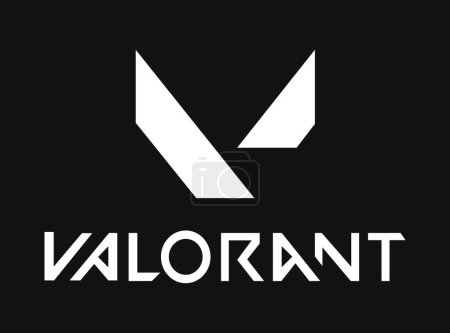 Ilustración de Logo vectorial del videojuego Valorant. Logotipo de aplicación. Juegos de disturbios. Género MMORPG. Editorial - Imagen libre de derechos
