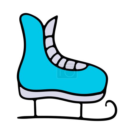 Illustration for Racing skates icon. Sleigh, sledge, toboggan. Holiday, new year, Christmas, celebrate, day. New 2024 year. vector illustration - Royalty Free Image