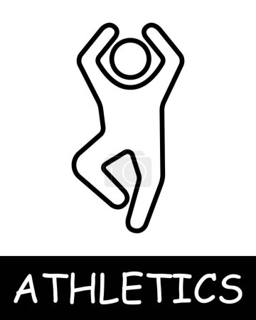 Standardtanz-Line-Ikone. Kunst, Leichtathletik, Laufen, Turnen, Wettkämpfe, Trainer, Springen, Spiel, Person, Kraft, Gesundheit. Vektor-Liniensymbol für Unternehmen und Werbung