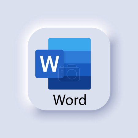 Logo Microsoft Word. Logotype Microsoft Office 365. Microsoft Corporation. Un logiciel. Éditorial.