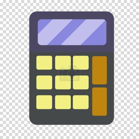 Illustration for Currency exchanger, technology, calculator, calculation, cryptocurrency, flat design, simple image, cartoon style. Money making concept. Vector line icon for business and advertising - Royalty Free Image