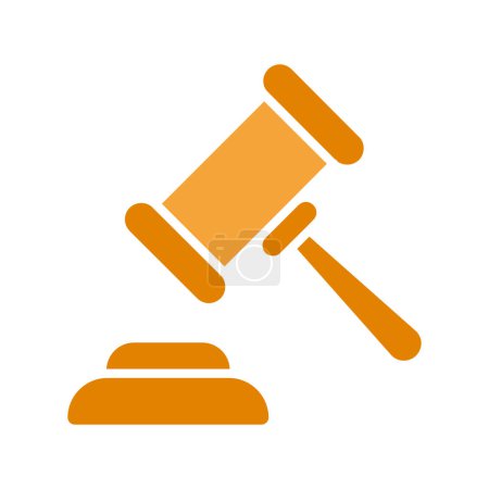 Judges hammer line icon. Gavel, court, justice, judge, constitution, rights and responsibilities, truth, oath on the Bible, accusation, prison term, pardon, crime, prosecutor, lawyer.