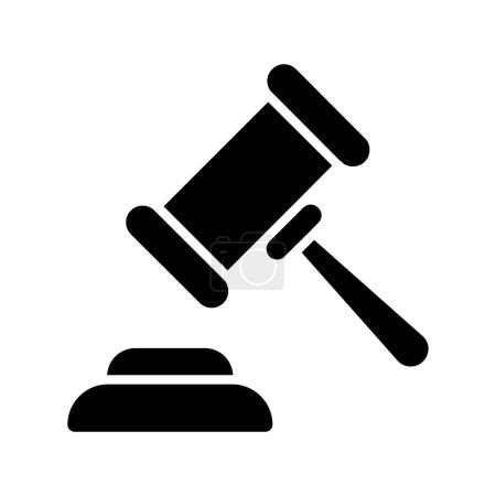Judges hammer line icon. Gavel, court, justice, judge, constitution, rights and responsibilities, truth, oath on the Bible, accusation, prison term, pardon, crime, prosecutor, lawyer.