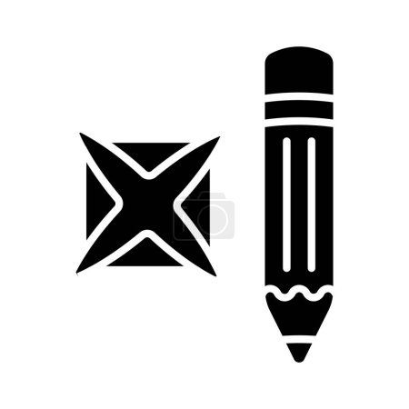 Pencil with a cross and a tick. Elections, check stamps, voting, candidate, voter, polling station, president, parliament, debate, election campaign.