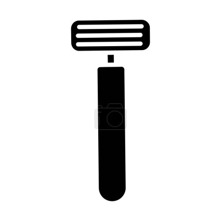 Razor icon. Grey razor, shaving, grooming, hygiene, personal care, beard, hair removal, clean, sharp, blade.