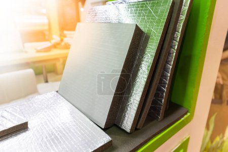Heat-absorbing sheets for homes and buildings, materials used in the home-building business.