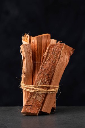 Foto de Dried organic chaparro sticks - Castela texana - Imagen libre de derechos