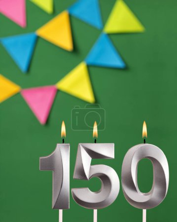 Photo for Number of followers or likes - Candle number 150 - Royalty Free Image