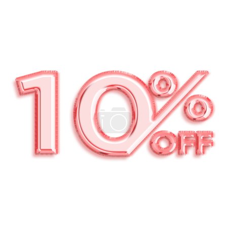 Photo for 10 Percent Discount Offers Tag with Rose Gold Style Design - Royalty Free Image